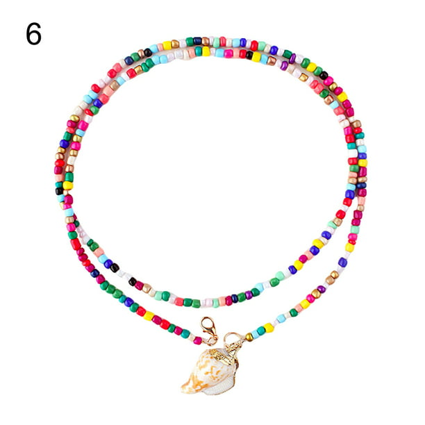 Jewelry Women Handmade Shells Beads Bracelet Alloy Leaf Stars Pendant Female Summer Accessories Bohemian Tassel Bracelets 